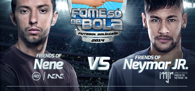 Nene et Neymar JR pour la bonne cause. Nene et Neymar JR pour la bonne cause.