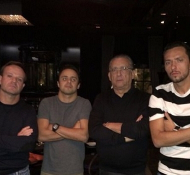 Nenê torce pelo amigo Felipe Massa no GP do Bahrein