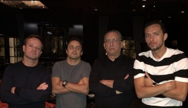 Nenê torce pelo amigo Felipe Massa no GP do Bahrein