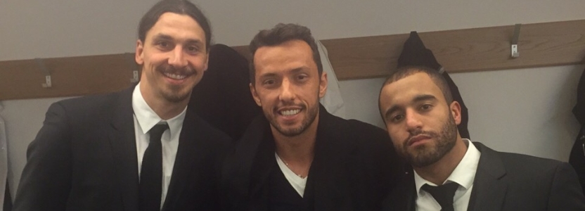 Nenê celebra classificação do PSG na Liga dos Campeões