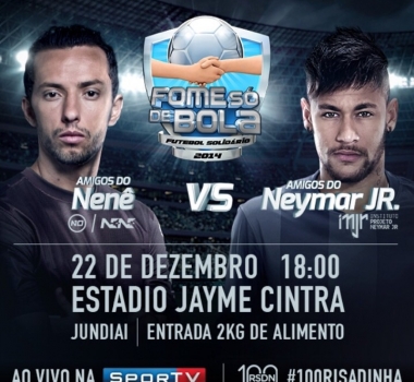 Kaká confirma presença no jogo de Nenê e Neymar em Jundiaí