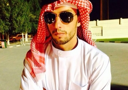 Felipe Massa clica Nenê “Habib” com roupas árabes em Dubai