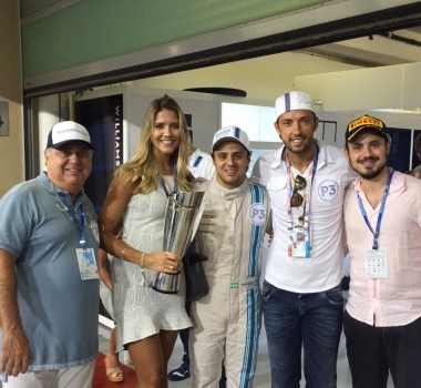 Nenê vibra com pódio do amigo Felipe Massa em Abu Dhabi